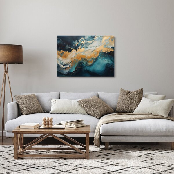 Sklenený obraz - Abstrakcia (70x50 cm)