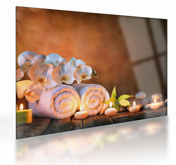 Sklenený obraz - Relax a Spa (70x50 cm)