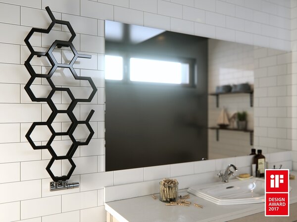 DK Terma Hex 821x486 vodný radiátor Bright Copper ZX