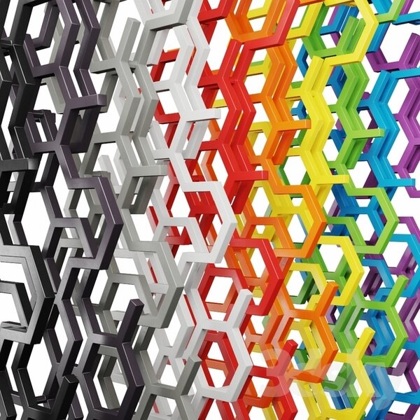 DK Terma Hex 821x486 vodný radiátor Bright Copper ZX