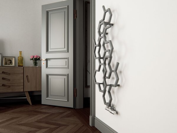 DK Terma Hex 821x486 vodný radiátor Bright Copper ZX