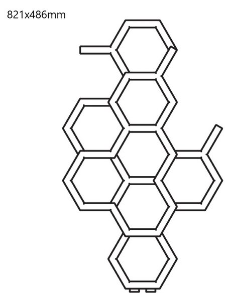 DK Terma Hex 821x486 vodný radiátor Bright Copper ZX