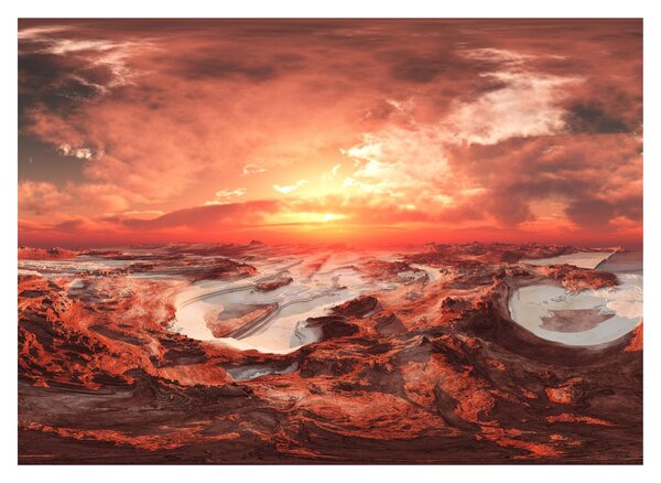 Sklenený obraz - Mars (70x50 cm)