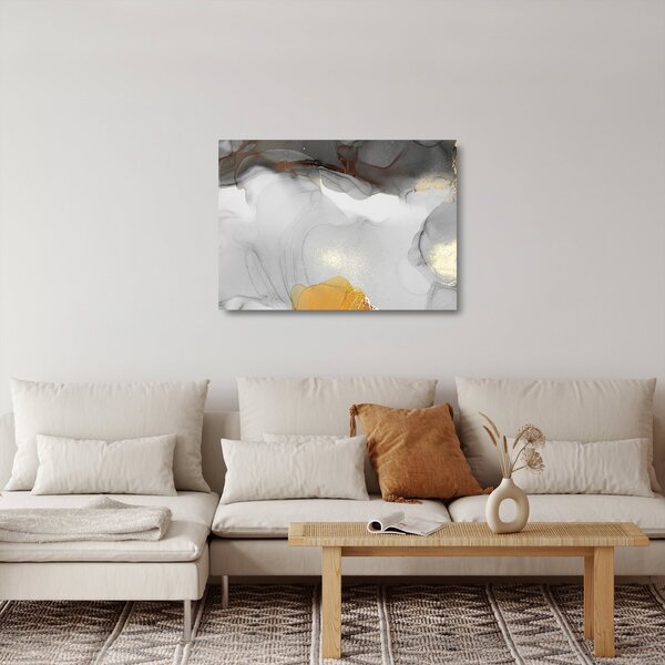 Sklenený obraz - Atramentové umenie II. (70x50 cm)