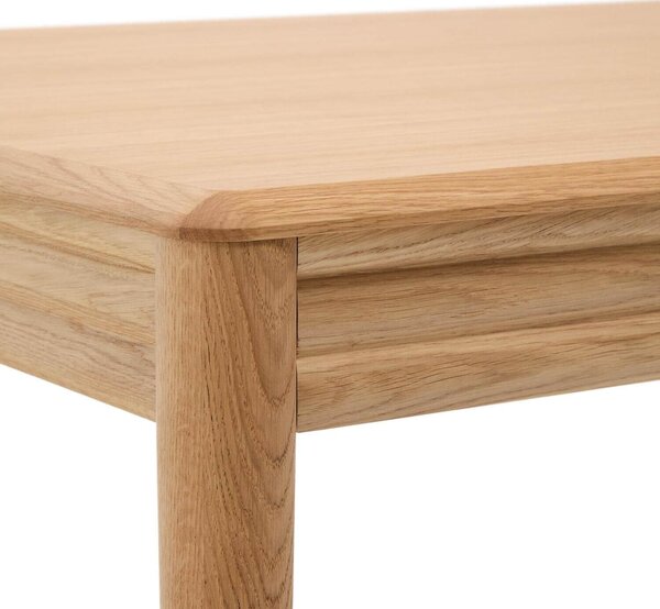 MUZZA Rozkladací jedálenský stôl nelon 160 (240) x 90 cm prírodný