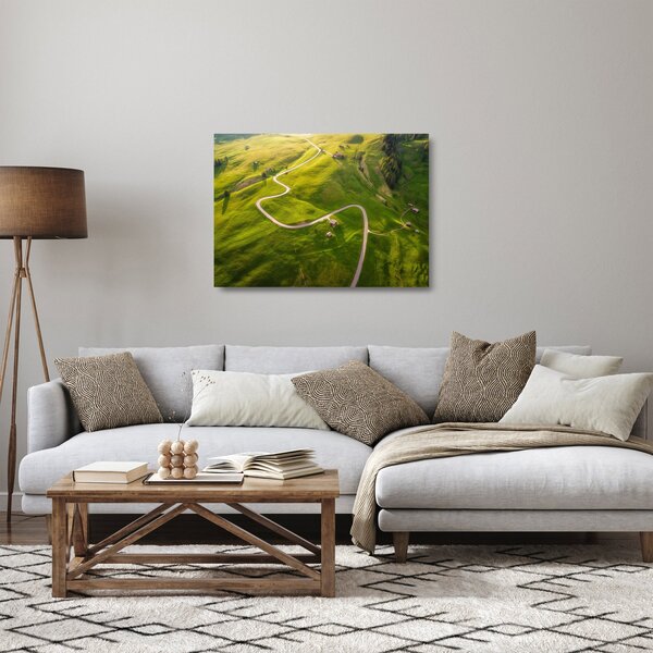 Sklenený obraz - Náhorná lúka (70x50 cm)