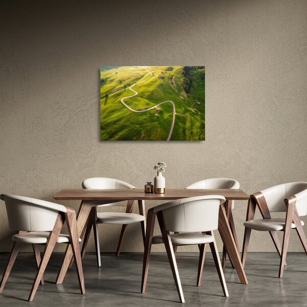 Sklenený obraz - Náhorná lúka (70x50 cm)