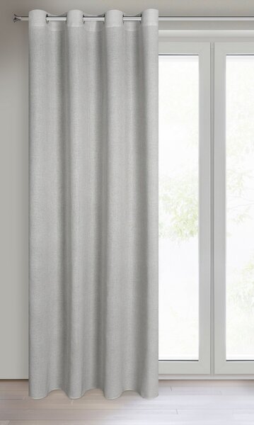 ZÁVES NA KRÚŽKOCH CINDY 140X250 CM STRIEBORNÁ