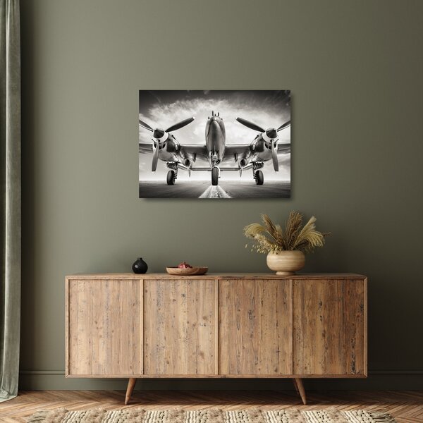 Sklenený obraz - Warbird (70x50 cm)