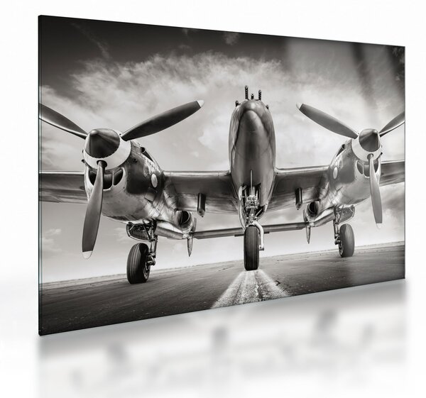 Sklenený obraz - Warbird (70x50 cm)