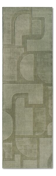 Zelený ručne tkaný vlnený behúň 80x250 cm Alexis – Villeroy&Boch