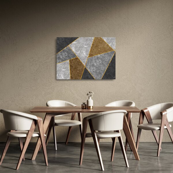Sklenený obraz - Imitácia materiálov (70x50 cm)