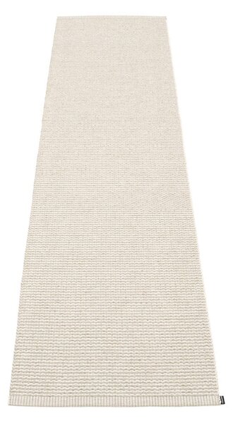 Krémový vnútorný a vonkajší behúň 60x250 cm Mono Linen Vanilla – Pappelina