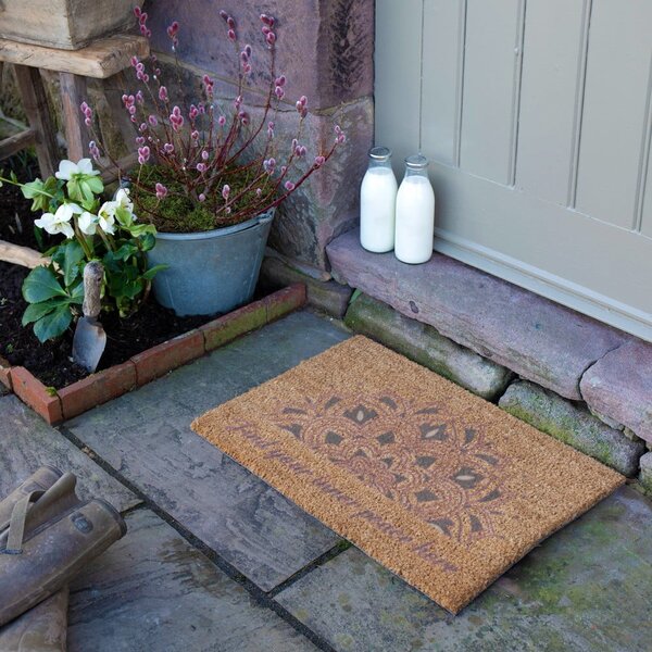 Rohožka z kokosového vlákna 40x60 cm Find Your Inner Peace – Artsy Doormats