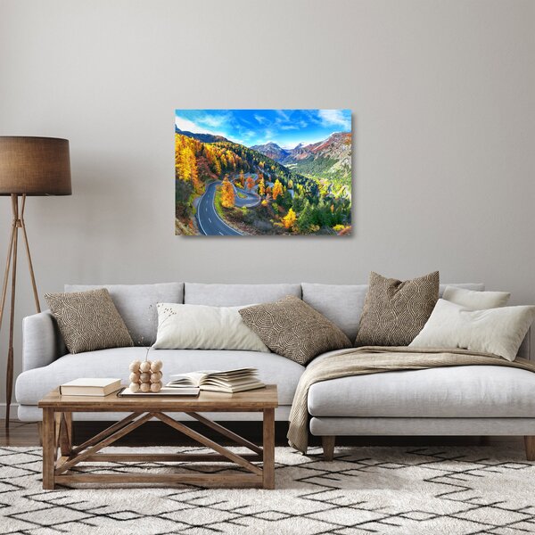 Sklenený obraz - Malojský priesmyk (70x50 cm)