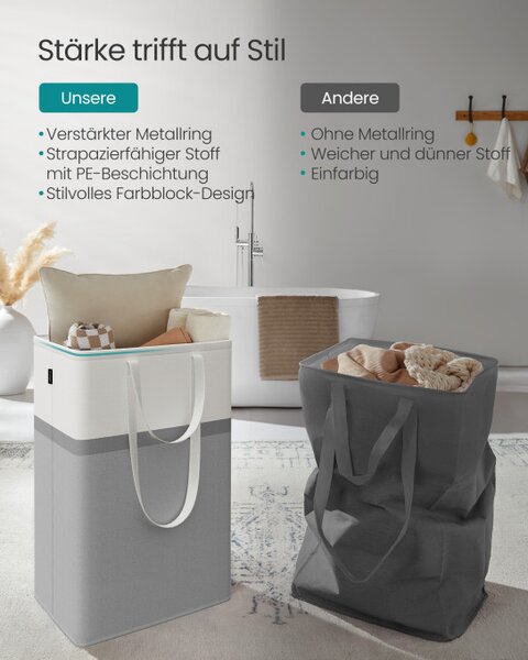 Set dvoch košov na bielizeň 2x75L LCB208G02