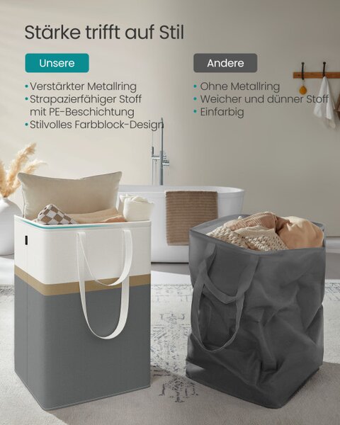 Set dvoch košov na bielizeň 2x110L LCB210G01