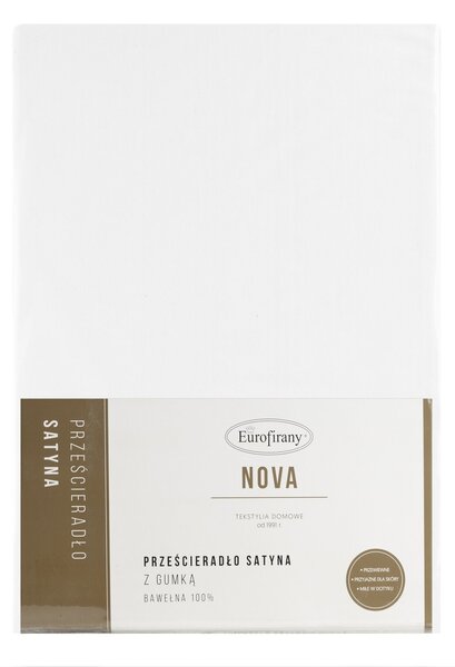 MAKOSATÉNOVÉ PRESTIERADLO NOVA 160X200 CM, VÝŠKA 30 CM BIELE