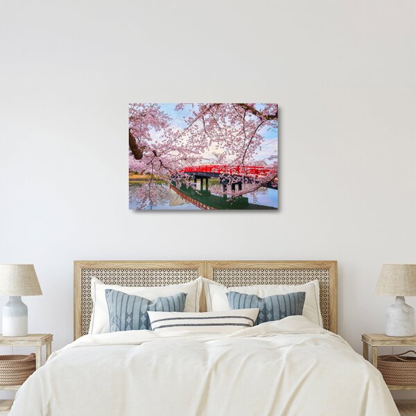 Sklenený obraz - Hirosaki, Japonsko (70x50 cm)