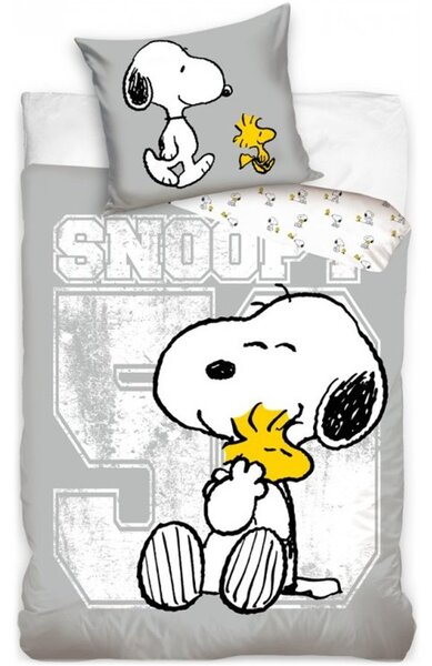 Bavlnené posteľné obliečky Snoopy a Woodstock - 100% bavlna - 70 x 90 cm + 140 x 200 cm