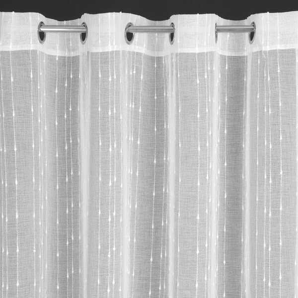 ZÁCLONA NA KRÚŽKOCH BECKY 350X250 CM BIELA
