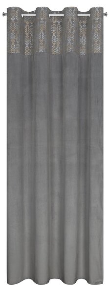ZATEMŇOVACÍ ZÁVES NA KRÚŽKOCH LIZA 140X250 CM STRIEBORNÁ