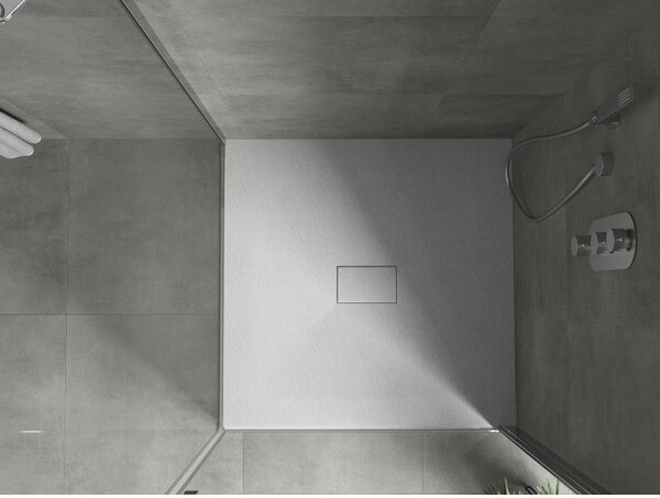 Mexen Hugo štvorcový sprchový kút SMC 100 x 100 cm, biely - 42101010
