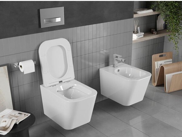Mexen Teo WC misa Rimless, biela lesklá - 3385XX00
