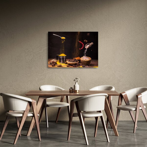 Sklenený obraz - Korenie v pohybe (70x50 cm)