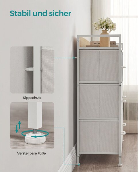 Komoda s látkovými zásuvkami LTS523W57