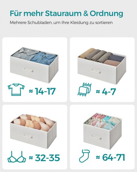 Komoda s látkovými zásuvkami LTS523W57