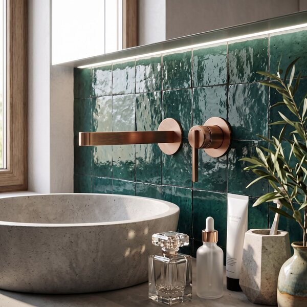 Podomietková vaňová batéria REA Grace Brush Copper