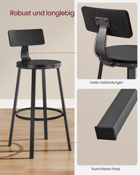 Set vysokých barových stoličiek LBC026B56V1