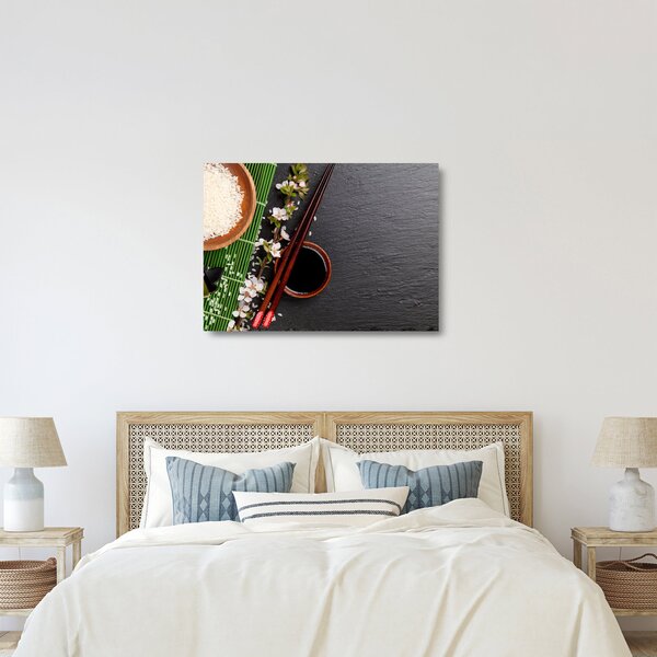 Sklenený obraz - Sushi (70x50 cm)