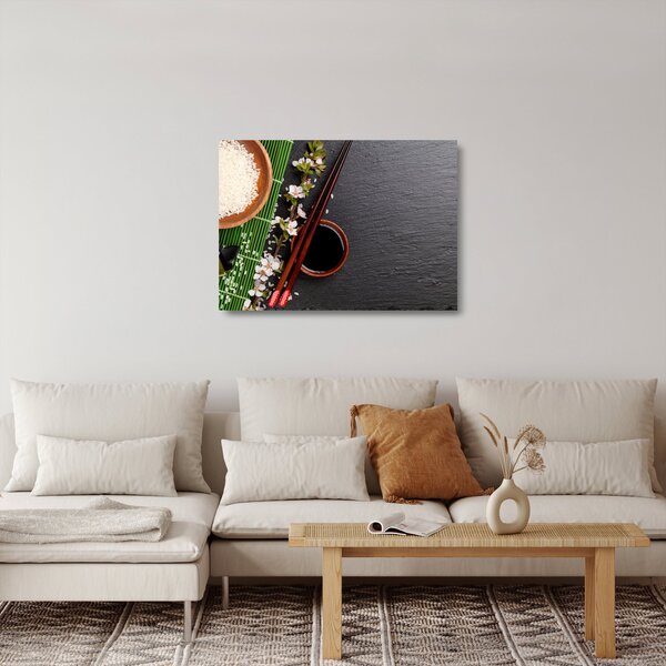 Sklenený obraz - Sushi (70x50 cm)