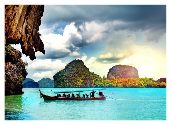 Sklenený obraz - Zátoka Phang Nga (70x50 cm)