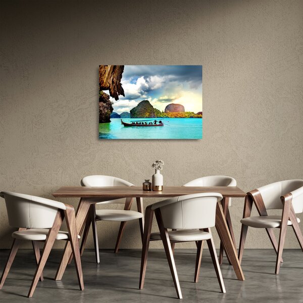 Sklenený obraz - Zátoka Phang Nga (70x50 cm)