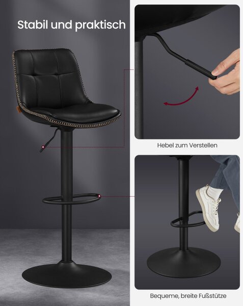 Set dvoch barových stoličiek LJB095B01