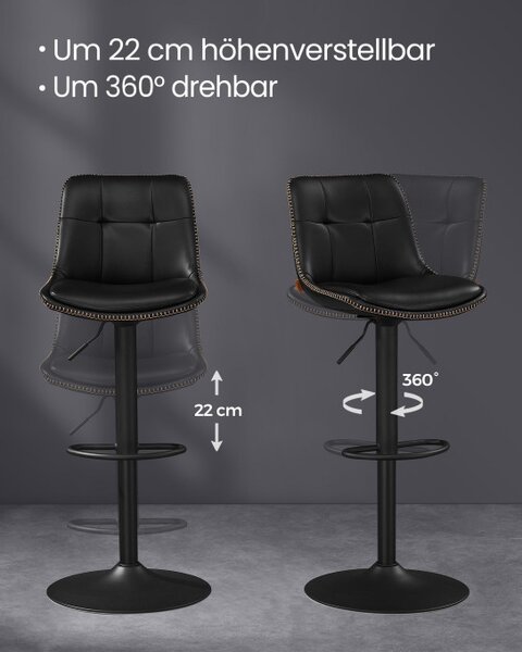 Set dvoch barových stoličiek LJB095B01