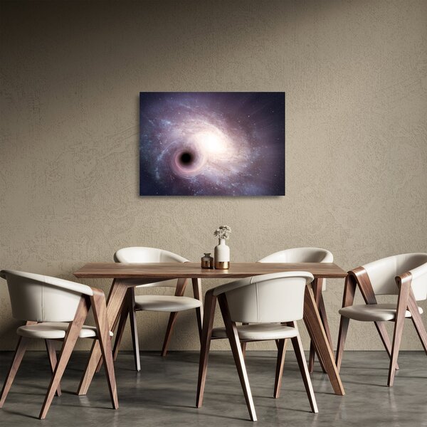 Sklenený obraz - Špirálna galaxia (70x50 cm)