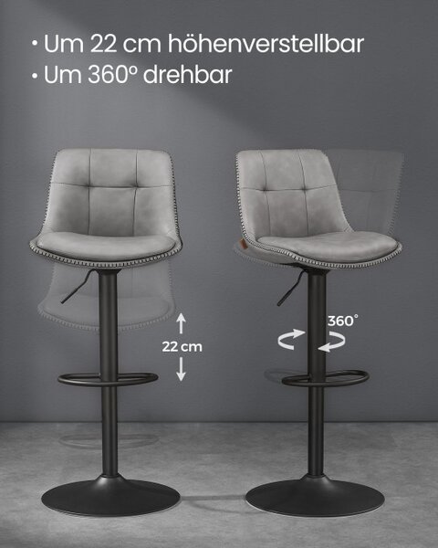Set dvoch barových stoličiek LJB095G01