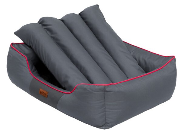 Pelech Comfort L sivý / červený