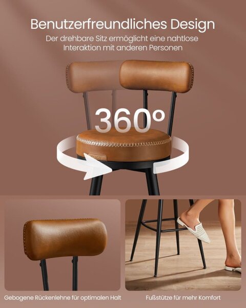 Set dvoch barových stoličiek EKHO LBC089K01