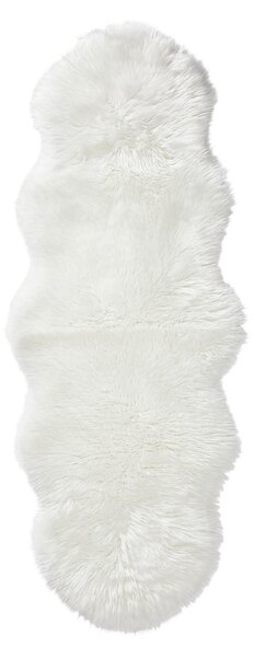 UMELÁ KOŽUŠINA, 60/180 cm, biela Novel - Koberce