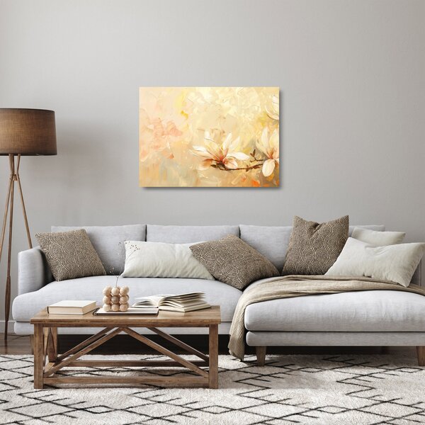 Sklenený obraz - Kvety (70x50 cm)