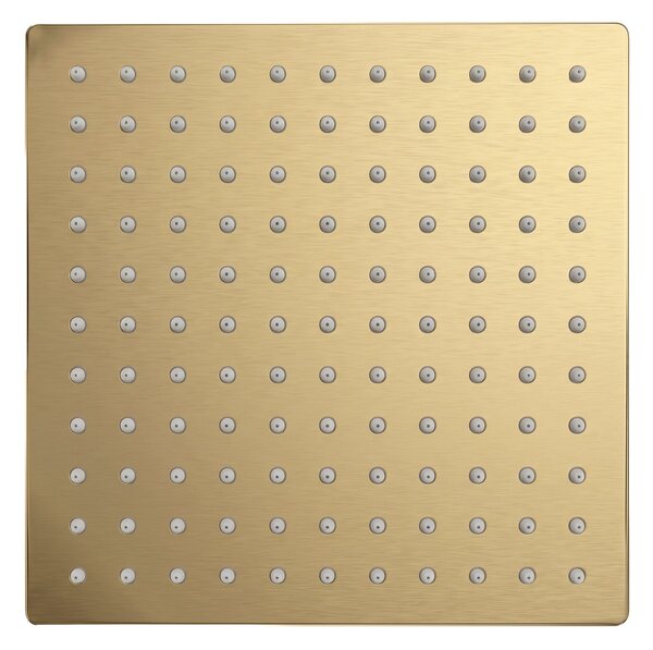 Štvorcová hlavová sprcha REA JS-P015BG 25cm Brush Gold