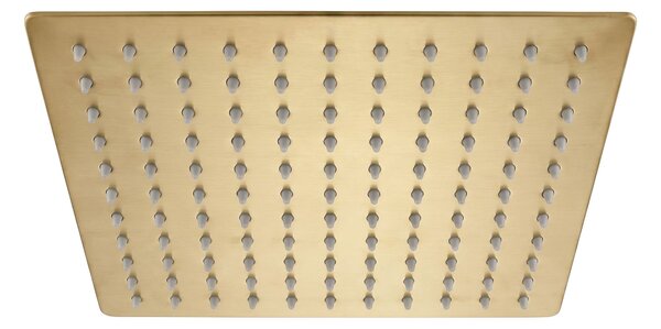 Štvorcová hlavová sprcha REA JS-P015BG 25cm Brush Gold