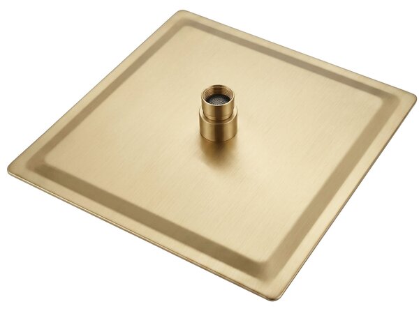 Štvorcová hlavová sprcha REA JS-P015BG 25cm Brush Gold