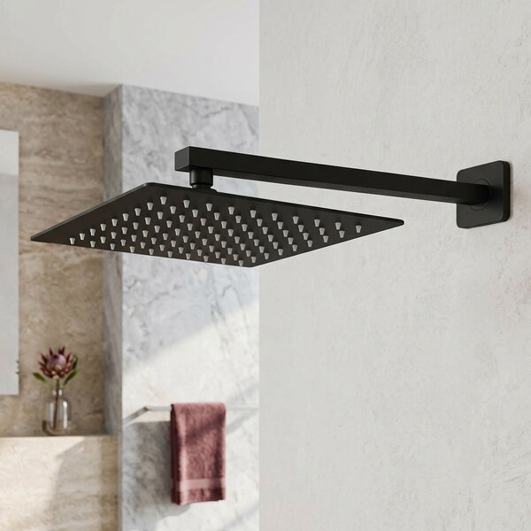 Štvorcová hlavová sprcha REA JS-P015B 30cm Black