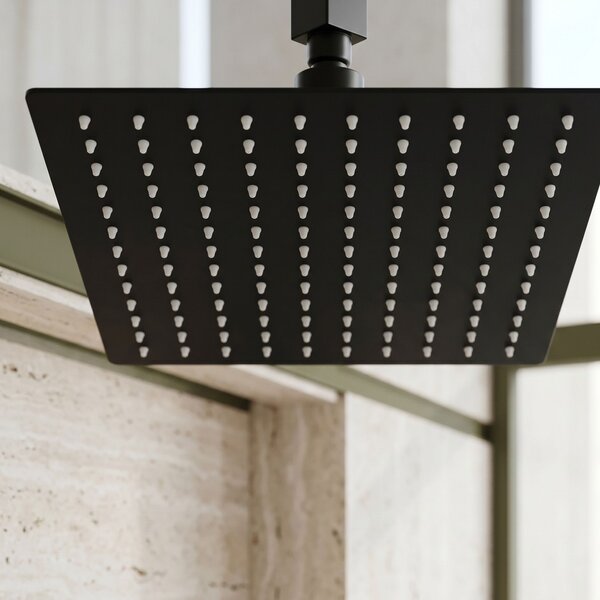 Štvorcová hlavová sprcha REA JS-P015B 30cm Black